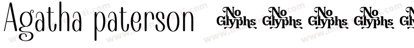 Agatha paterson字体转换